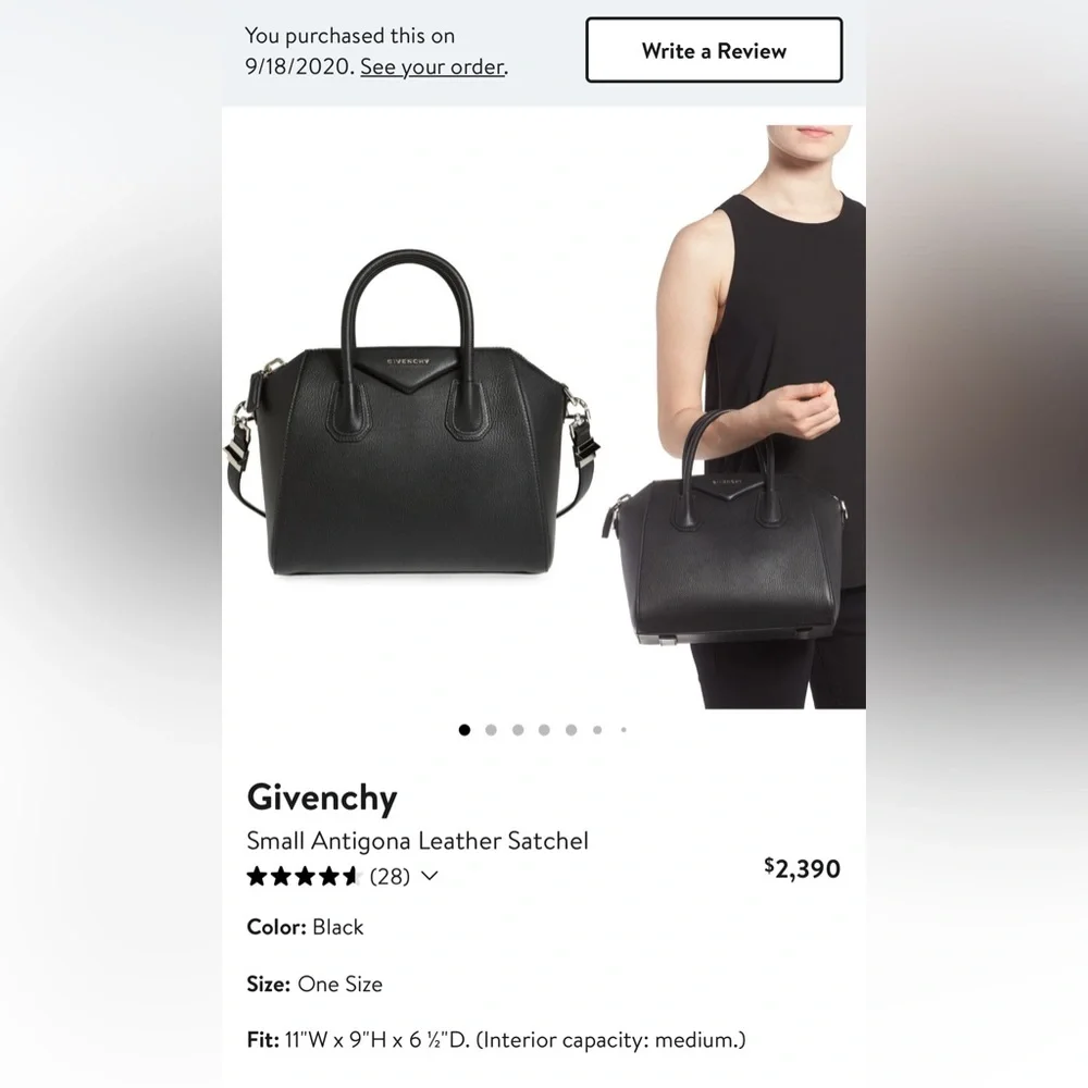 GIVENCHY - Authentic Small Antigona Satchel- NWOT - Picture 2 of 7